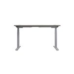 Jemini Sit/Stand Height Adjustable Desk 1600x800 GOak/Slv KF809944