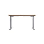 Jemini Sit/Stand Height Adjustable Desk 1600x800 NOak/Slv KF809968