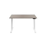 Jemini Sit/Stand Height Adjustable Desk 1600x800 GOak/Wht KF810001