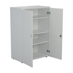 Jemini Wooden Cupboard 800x450x1600mm White KF810445