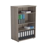 Jemini Wooden Bookcase 800x450x1600mm Grey Oak KF810513