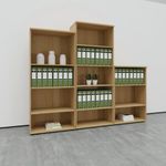 Jemini Wooden Bookcase 800x450x1600mm White KF810544