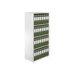 Jemini Wooden Bookcase 800x450x1600mm White KF810544