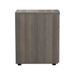 Jemini Essentials 3 Drawer Desk High Pedestal 404x800x730mm Grey Oak KF81089