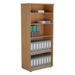 Jemini Wooden Bookcase 800x450x1800mm Nova Oak KF811015