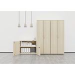 Jemini Wooden Cupboard 800x450x2000mm Grey Oak KF811060