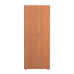 Jemini Wooden Cupboard 800x450x2000mm White/Beech KF811107