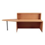 Jemini Reception Unit with Extension 1400x800x740mm Beech KF816288
