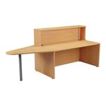 Jemini Reception Unit with Extension 1400x800x740mm Nova Oak KF816295