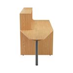 Jemini Reception Unit with Extension 1400x800x740mm Nova Oak KF816295