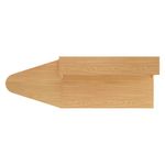 Jemini Reception Unit with Extension 1400x800x740mm Nova Oak KF816295