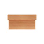 Jemini Reception Unit 1600x800x740mm Beech KF816302