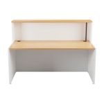 Jemini Reception Unit 1400x800x740mm Nova Oak/White KF816357