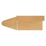 Jemini Reception Unit with Extension 1400x800x740mm Nova Oak/White KF816370