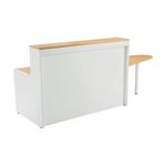 Jemini Reception Unit with Extension 1600x800x740mm Nova Oak/White KF816418