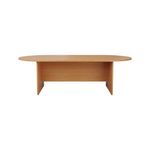 Jemini D-End Meeting Table 1800x1000x730mm Beech KF816684