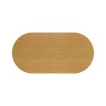 Jemini D-End Meeting Table 1800x1000x730mm Nova Oak KF816691