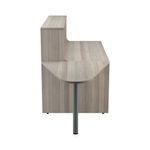Jemini Reception Unit with Extension 1400x800x740mm Grey Oak KF818252