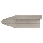 Jemini Reception Unit with Extension 1400x800x740mm Grey Oak KF818252