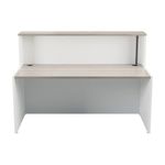 Jemini Reception Unit 1600x800x740mm Grey Oak/White KF818436