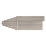 Jemini Reception Unit with Extension 1600x800x740mm Grey Oak/White KF818467