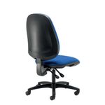 Cappela Campos High Back Posture Chair No Arms 2 Lever Mechanism Fabric Blue KF81987