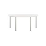 Jemini Semi Circular Multipurpose Table 1600x800x730mm White KF819943