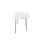Jemini Semi Circular Multipurpose Table 1600x800x730mm White KF819943