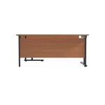 Jemini Radial Right Hand Double Upright Cantilever Desk 1800x1200x730mm Beech/Black KF820550