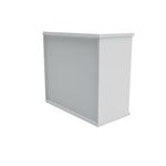 Polaris Bookcase 1 Shelf 800x400x730mm Arctic White KF821086
