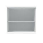 Polaris Bookcase 1 Shelf 800x400x730mm Arctic White KF821086