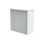 Polaris Bookcase 1 Shelf 800x400x816mm Arctic White KF821096