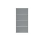 Polaris Bookcase 3 Shelf 800x400x1592mm Arctic White KF821116