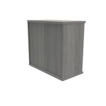 Polaris Bookcase 1 Shelf 800x400x730mm Alaskan Grey Oak KF821136