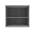 Polaris Bookcase 1 Shelf 800x400x730mm Alaskan Grey Oak KF821136