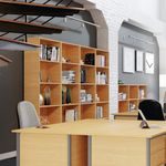 5 Star Modara Bookcase 2 Shelves 750x400x1200mm Oak KF822097