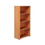 5 Star Modara Bookcase 3 Shelves 750x400x1600mm Beech KF822110