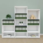 5 Star Modara Bookcase 3 Shelves 750x400x1600mm White KF822134