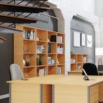 5 Star Modara Bookcase 4 Shelves 750x400x2000mm Oak KF822158