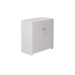 5 Star Modara Lockable Cupboard 1 Shelf 750x400x800mm White KF822196