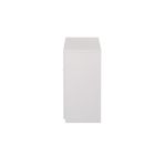 5 Star Modara Lockable Cupboard 1 Shelf 750x400x800mm White KF822196