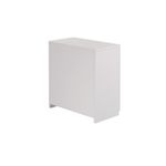 5 Star Modara Lockable Cupboard 1 Shelf 750x400x800mm White KF822196