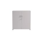 5 Star Modara Lockable Cupboard 1 Shelf 750x400x800mm White KF822196