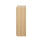 5 Star Modara Lockable Cupboard 2 Shelves 750x400x1200mm Oak KF822219