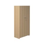 5 Star Modara Lockable Cupboard 3 Shelves 750x400x1600mm Oak KF822240