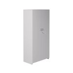 5 Star Modara Lockable Cupboard 3 Shelves 750x400x1600mm Wht KF822257