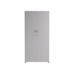 5 Star Modara Lockable Cupboard 3 Shelves 750x400x1600mm Wht KF822257