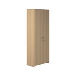 5 Star Modara Lockable Cupboard 4 Shelves 750x400x2000mm Oak KF822271