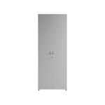 5 Star Modara Lockable Cupboard 4 Shelves 750x400x2000mm Wht KF822288