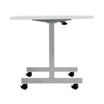 Jemini D-End Tilt Table 1600x800x720mm White/Silver KF822523